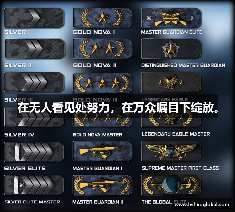 在无人看见处努力，在万众瞩目下绽放。